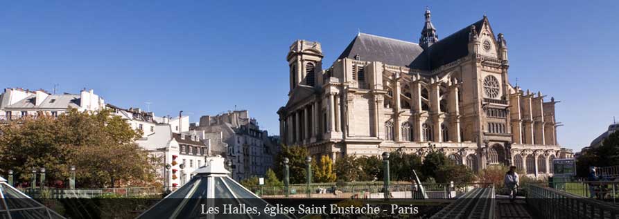 Les Halles, église Saint Eustache - Paris
